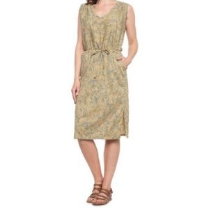 Prana Ecotropics Organic Cotton Cabana Straw Sleeveless Dress Size M NWOT